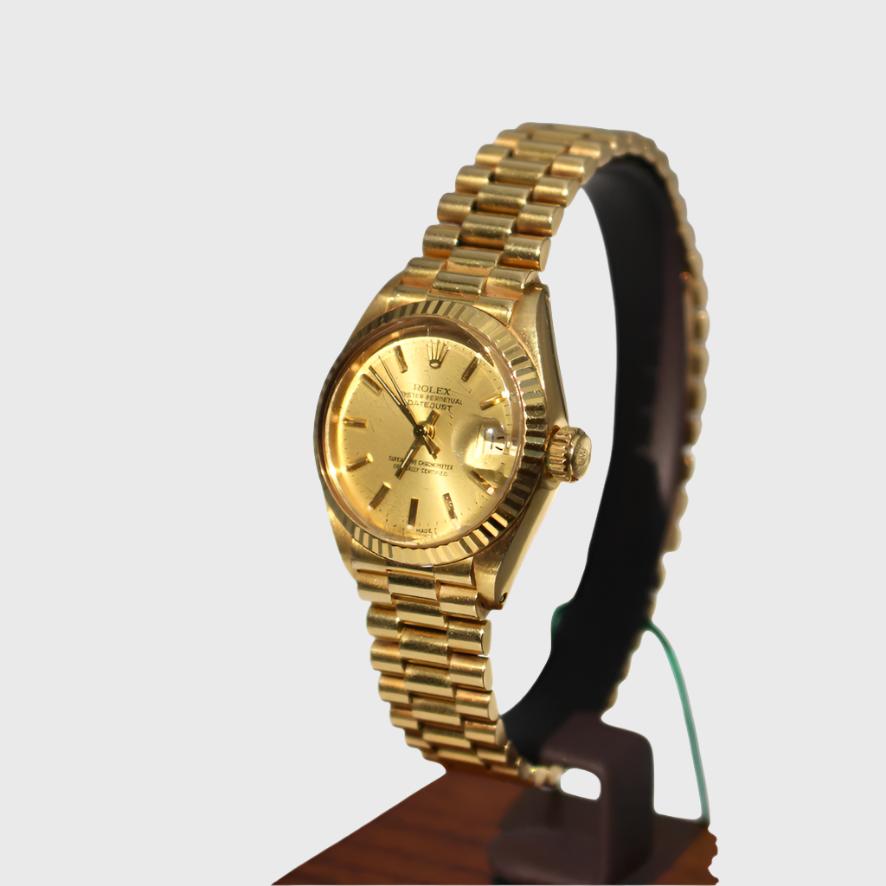 Just 26mm Yellow Gold Champange Dial