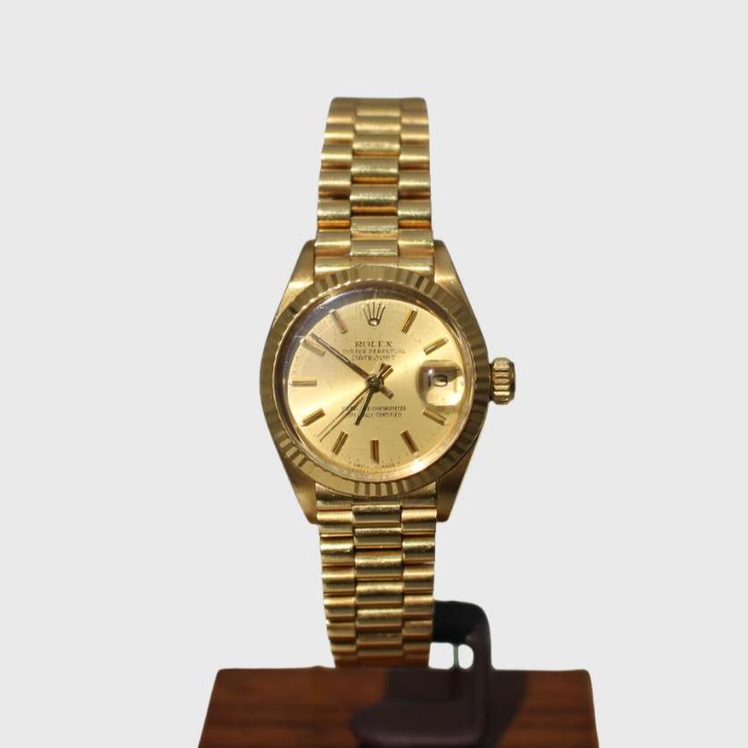 Just 26mm Yellow Gold Champange Dial